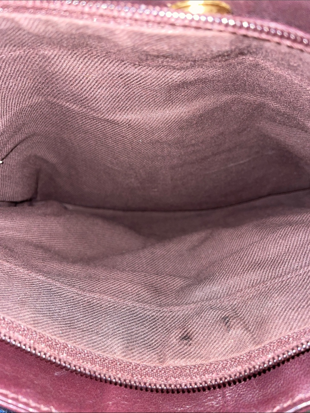 Etienne Aigner Burgundy Leather Shoulder Tote - Picture 5 of 9